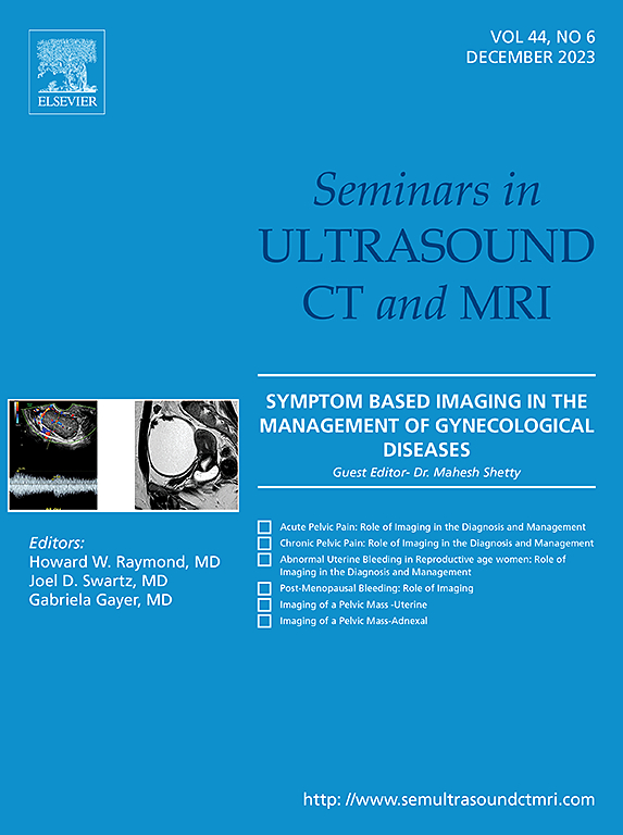 Go to journal home page - Seminars in Ultrasound, CT and MRI